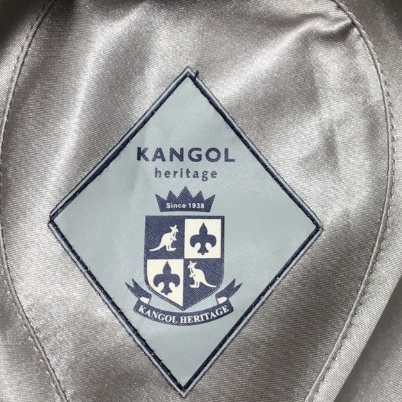 Kangol Vintage Tweed Herringbone Wool Fedora Grey & Black Hat Size Medium. - Picture 9 of 12